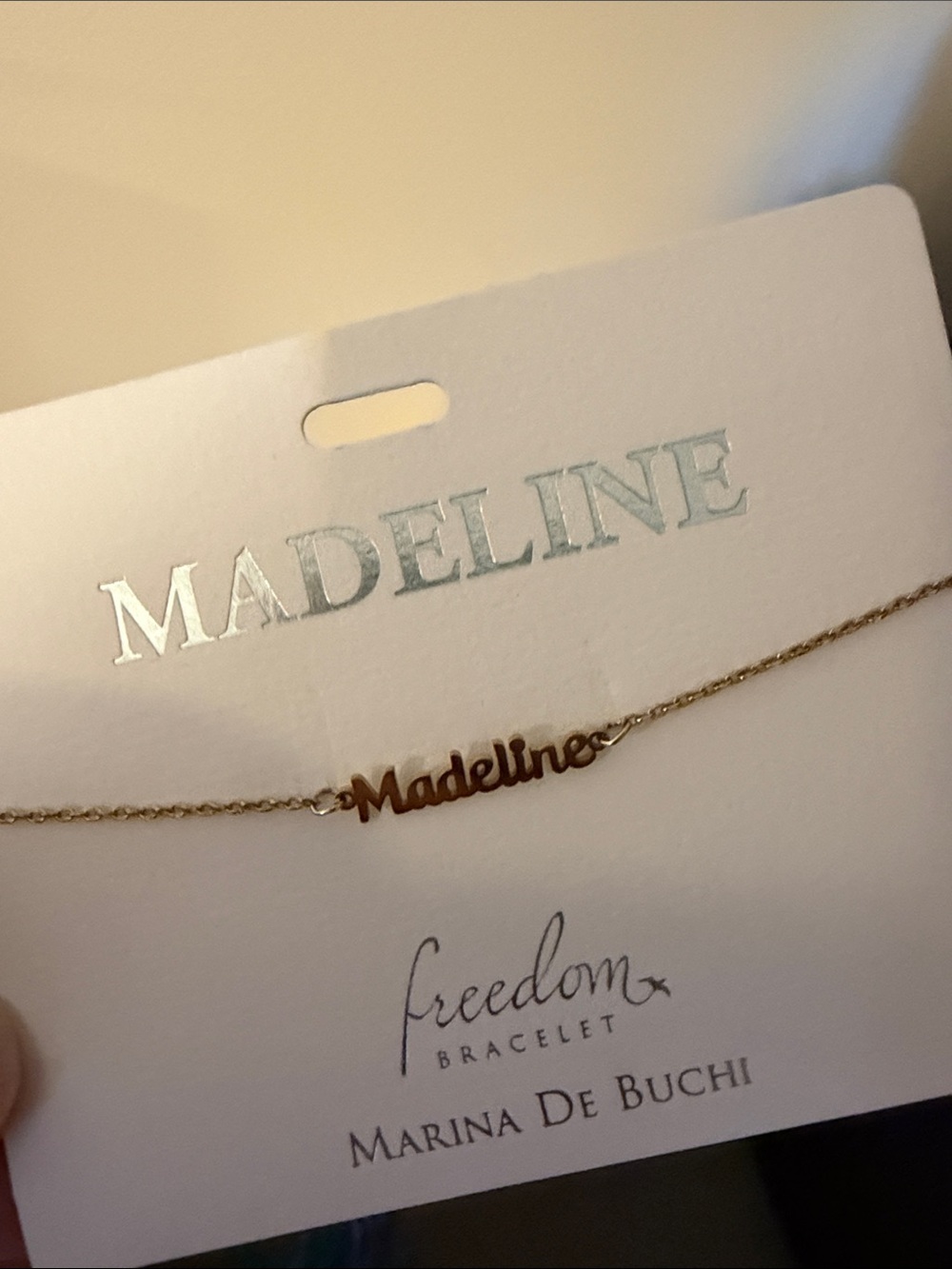 Marina De Buchi Freedom gold tone bracelet MADELINE-- nickel free --